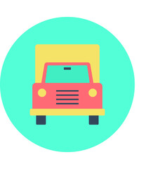 Delivery Truck Colored Vector Icon