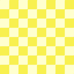 Colored seamless pattern. The chessboard is yellow, in different shades. Fashion print, clothing textiles.