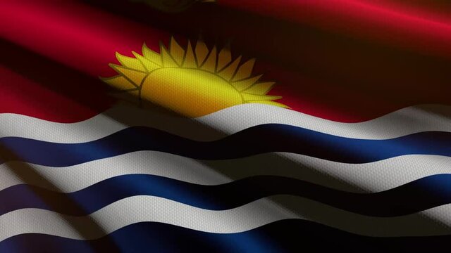 Kiribati flag - loop animation