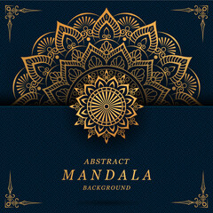 luxury mandala with gorgeous arabesque pattern style background for cover, card, print, poster, flyer, banner, brochure