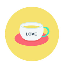 Tea Colored Vector Icon