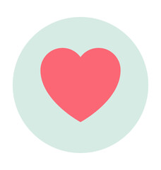 Love Heart Colored Vector Icon