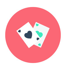 Poker Card Colored Vector Icon