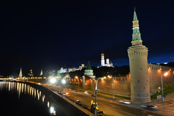 Night Moscow in summer