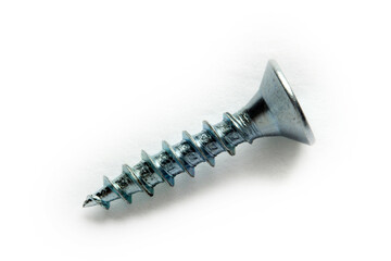 metal screw isolated on white background