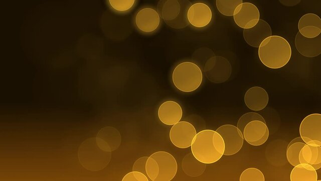 4K loop abstract motion bokeh or defocus orange particles background Animation. anniversary eve celebration. Romantic Valentines day, women day, event lights. wedding, christmas. holiday