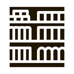 Shop Counter Icon Vector Glyph Illustration