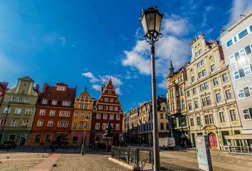 Rynek Solny we Wrocławiu latarnia © Piotr
