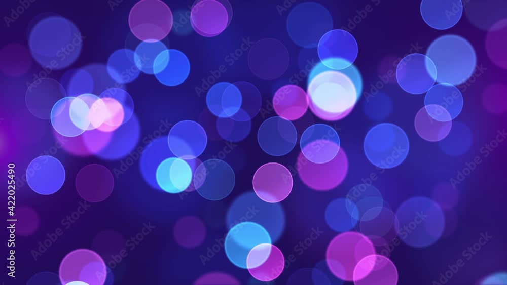 Aufkleber bokeh blue colors. festive lights magic holiday glitter, sparkles bokeh loop background. defocused b