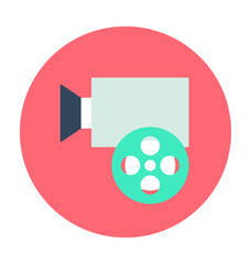 Film Recorder Colored Vector Icon