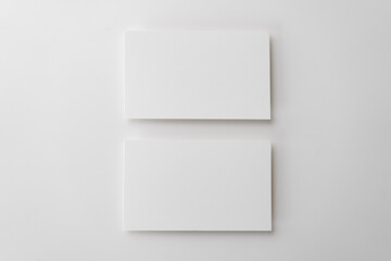 Blank business card for template mockup on white background.