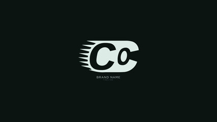 Alphabet letter Initial C, CC, CO logo vector design, minimal, concept, creative, symbol, sign, monogram, template, logotype, branding for for premium business typeface, startup, company etc.