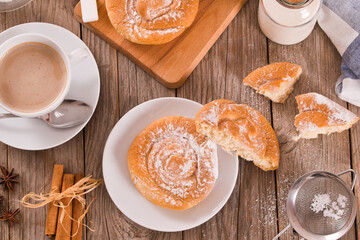 Sweet pastry swirls.
- 422026440