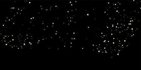 Gold, Silver Rich Falling Stars Confetti.