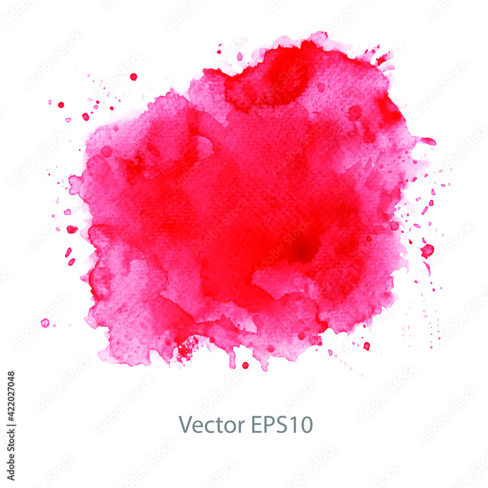 Sticker colorful watercolor background. vector background