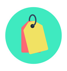 Tag Colored Vector Icon