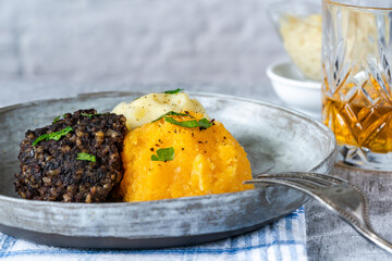 Haggis, neeps and tatties