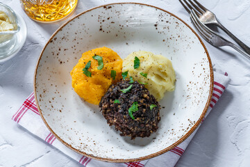 Haggis, neeps and tatties