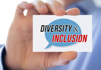 Business card message - Diversity and Inclusion