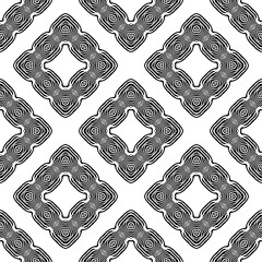 Design with Zebra stripes. Black and white color. Ethnic boho ornament. Seamless background. Tribal motif. Vector illustration for web design or print.