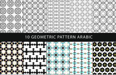 10 geometric pattern arabic
