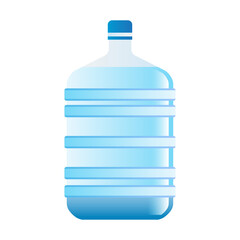 Fototapeta premium mineral water bottle isolated on white background. vector illustration
