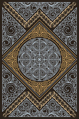 Decorative ornate retro design card