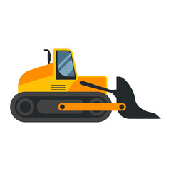 Naklejka premium heavy equipment logo isolated on white background. vector illustration