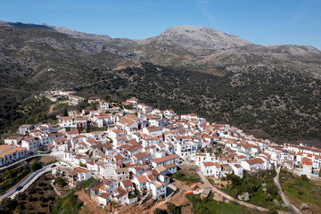 vista del municipio de Cartajima en la comarca del valle del Genal, Málaga