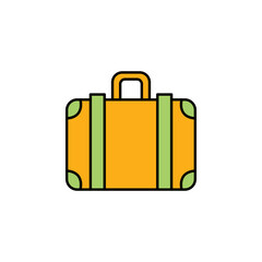 suitcase icon. Element of travel illustration. Signs and symbols can be used for web, logo, mobile app, UI, UX