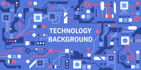Vector banner of Technology Background concept