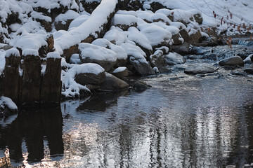 river in winter