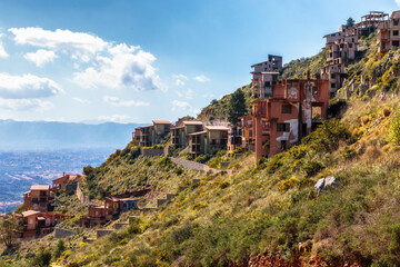 Fototapeta premium Spring Hills of Sicily at the Coast near Palermo