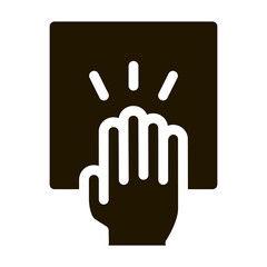 Hand Clapping Icon Vector Glyph Illustration
