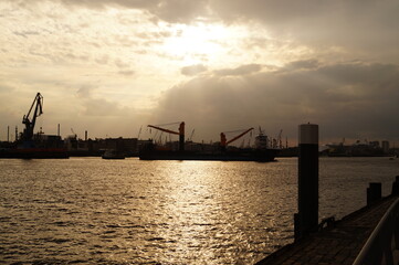 Hafen Sonnenuntergang