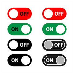 On Off Slider Switch Icon, Power, Option Toggle Switch