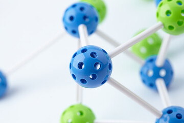 Molecular Structure on the white background