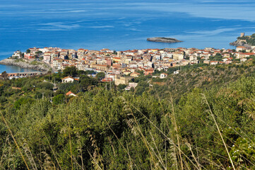 Fototapeta na wymiar Marina di Camerota, Salerno district, view of the town, Cilento, Campania, Italy, Europe