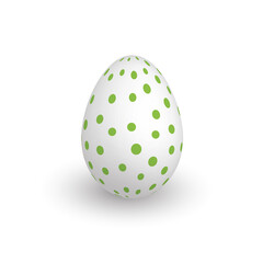 Colorful 3D realistic Easter egg