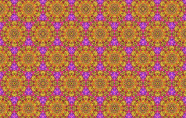 規則的な模様の壁紙、背景画像、幾何学的だが柔らかいイメージ、花柄