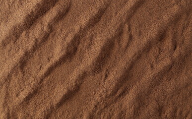Cinnamon ground, background and texture, top view