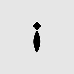 Tie flat icon. Man fashion symbol. Logo design element