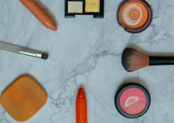 Broken dirty and expired make up
