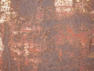 Texture with old rust on metal.