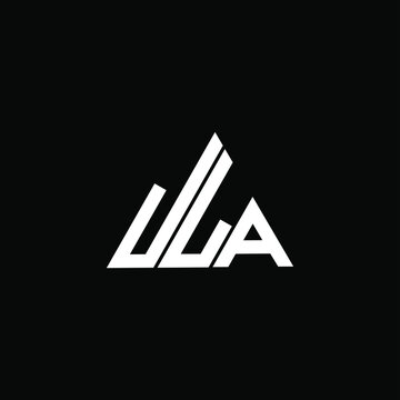 J L A letter logo vector design on black color background. jla icon