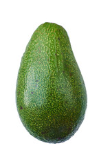Avocado whole isolated on the white background