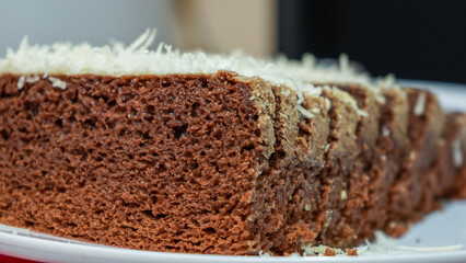 chocolate cake on a plate