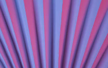 Abstract fan background in red blue neon light