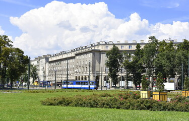 Nowa Huta, dzielnica Krakowa, Plac Centralny i Aleja Róż