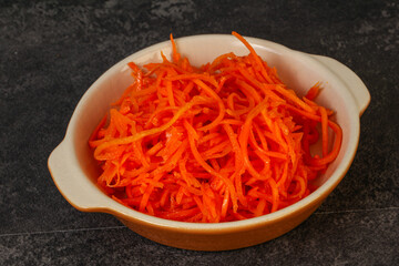 Korean carrot in the bowl